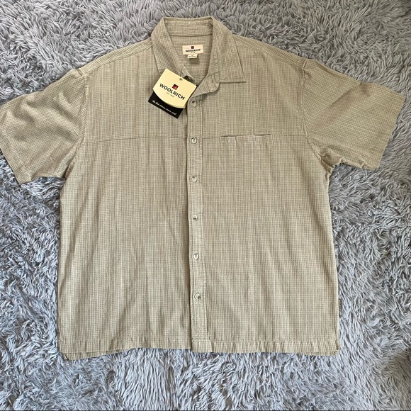 Woolrich Other - Woolrich Men's Short Sleeve 100% Cotton Button Front Camp Shirt